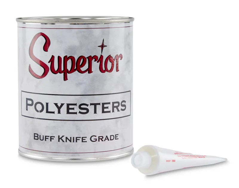 Superior Buff Polyester Flowing Adhesive — Quart