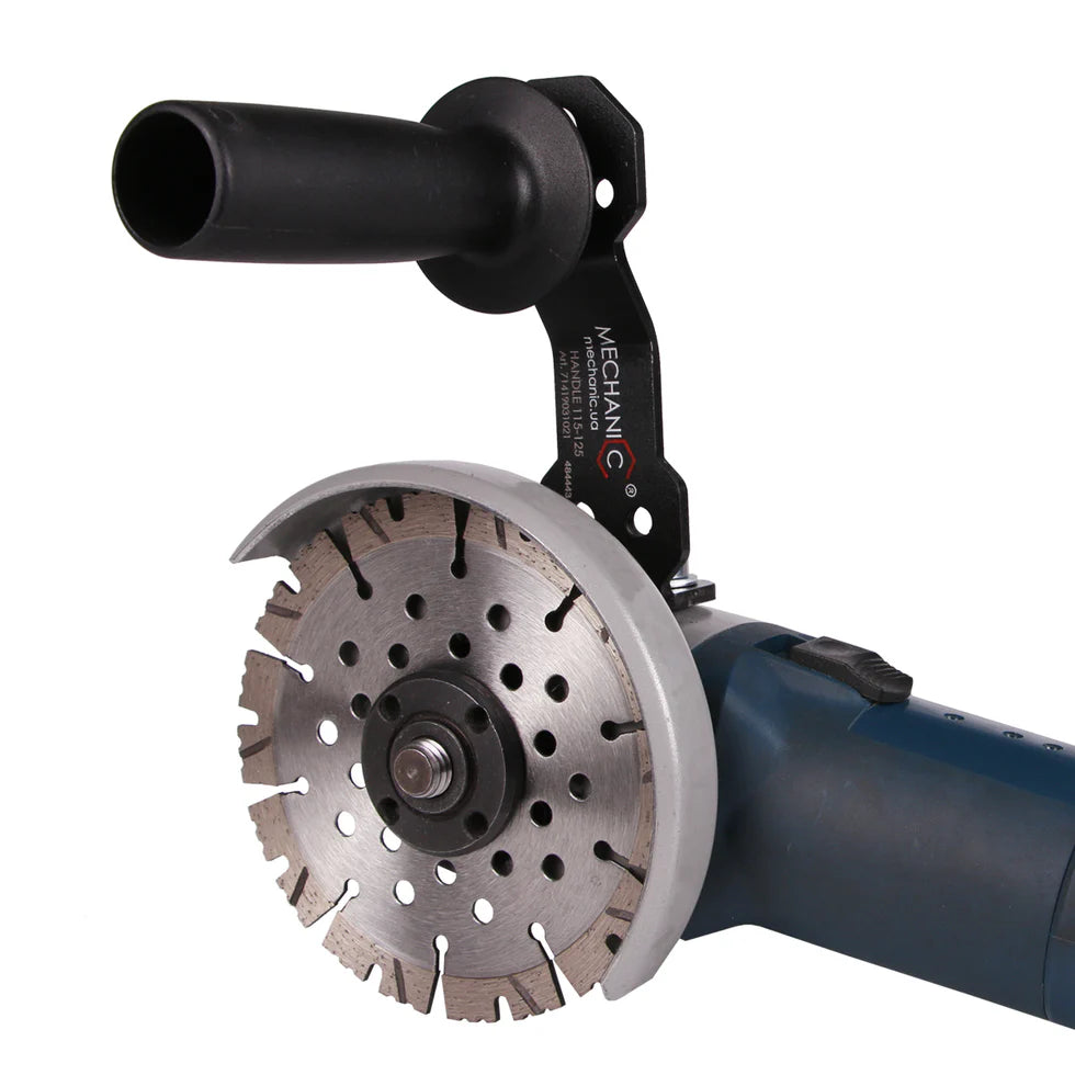 Ergonomic Angle Grinder Handle 4.5-5 Comfort & Precision - dimensions