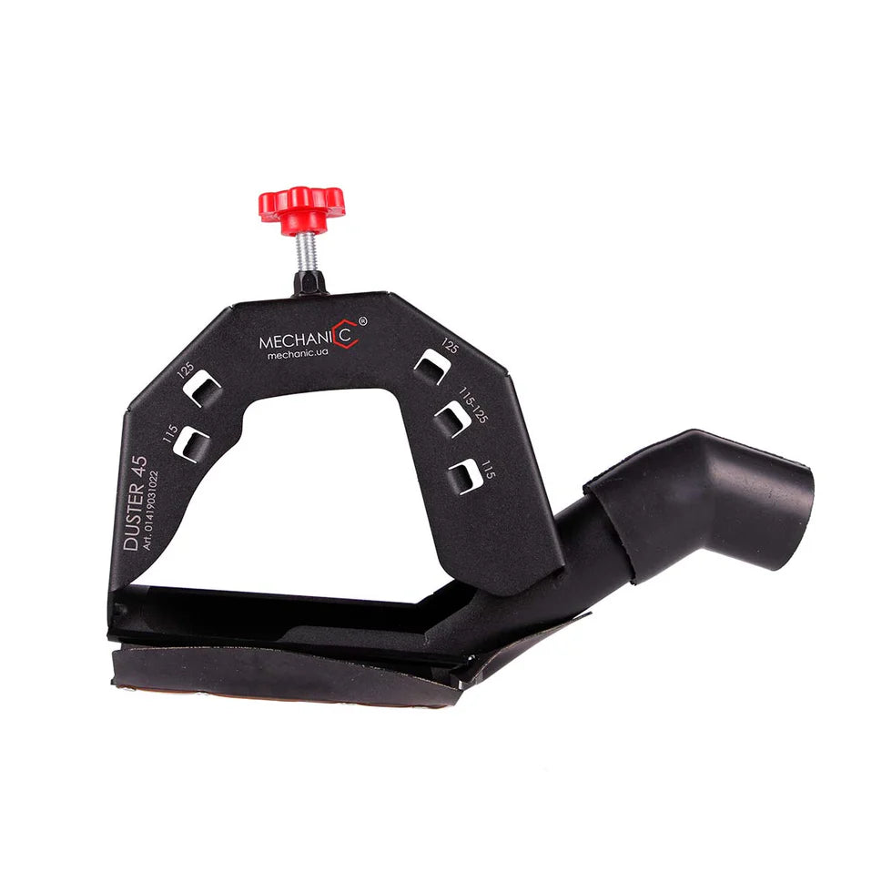 DUSTER 45 Cutting Guard 4.55 Dust-Free 45 Tile Cutting Attachment for Angle Grinders - side view