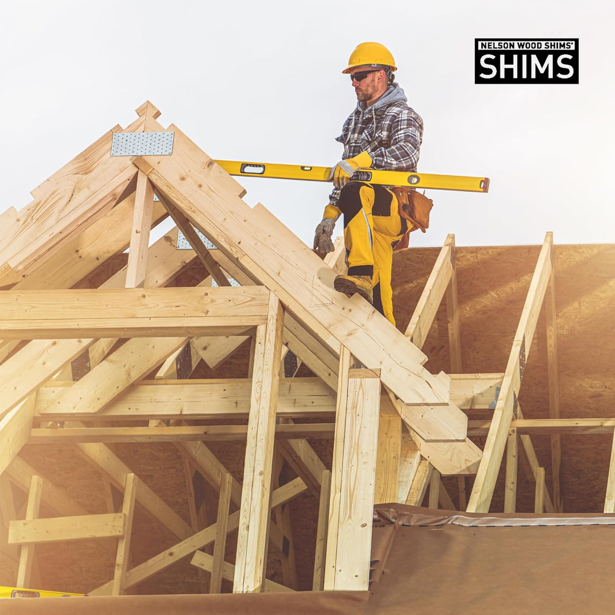 Nelson Wood Shims 8 Wood Shims - Pack of 120 - dimensions