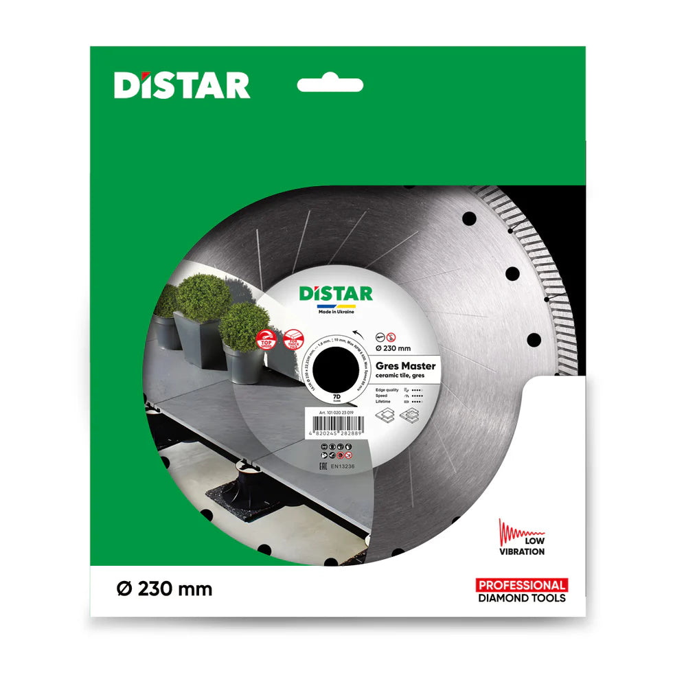 DiStar Gres Master 9" Diamond Blade – High-Performance Cutting for 20mm Porcelain Gres