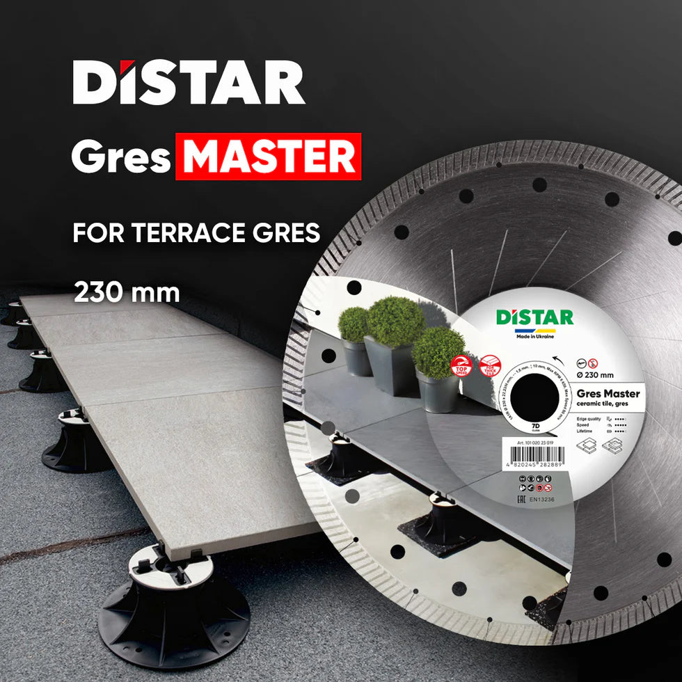 DiStar Gres Master 9" Diamond Blade – High-Performance Cutting for 20mm Porcelain Gres