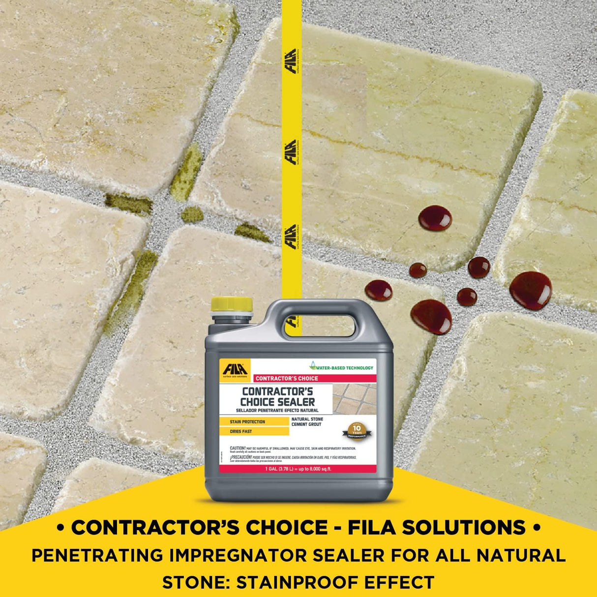 FILA Contractors Choice Sealer 1 Gallon - in use