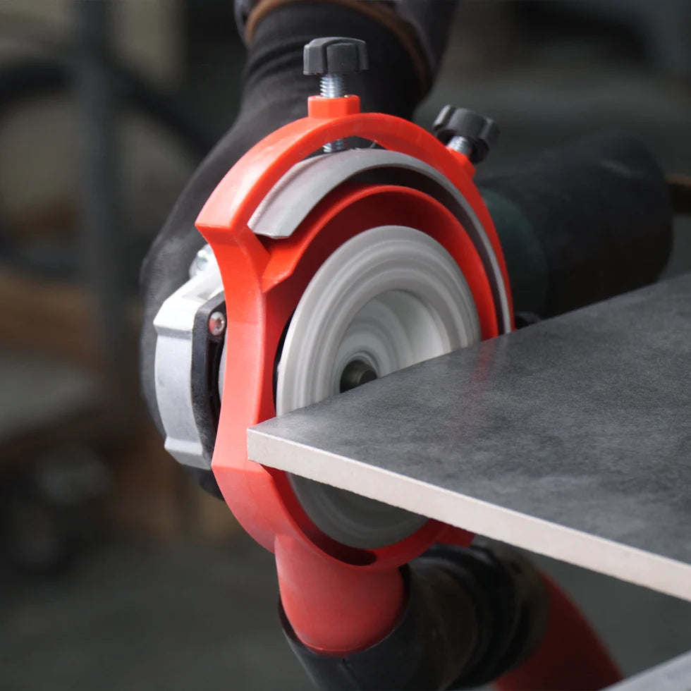 Mechanic EdgeDUSTER Cutting Guard 4.55 Dust-Free Polishing & Grinding Attachment for Angle Grinders - side view