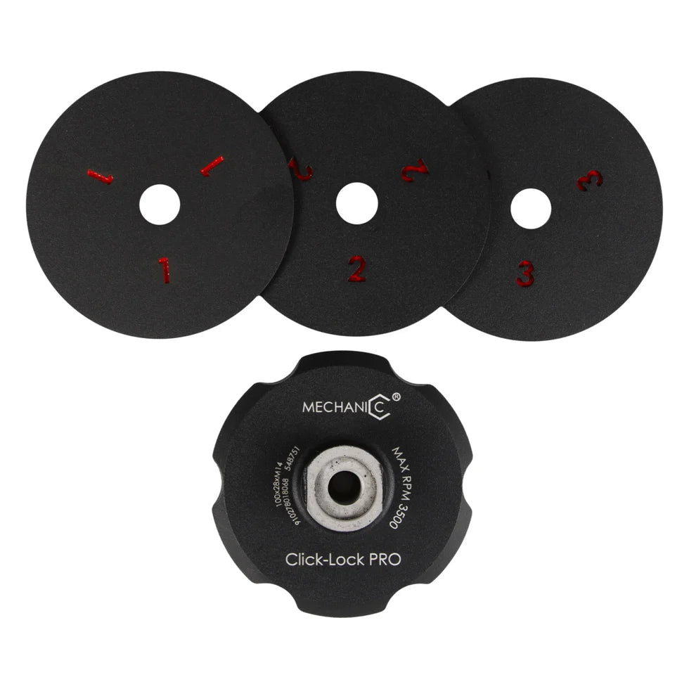 Click-Lock PRO 4 Magnetic Pad Holder Quick Change System for Angle Grinder Polishing