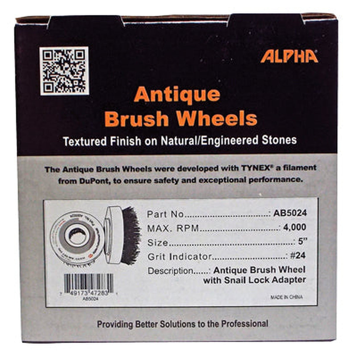 Alpha Professional Tools Antique Brush Wheel 5"
