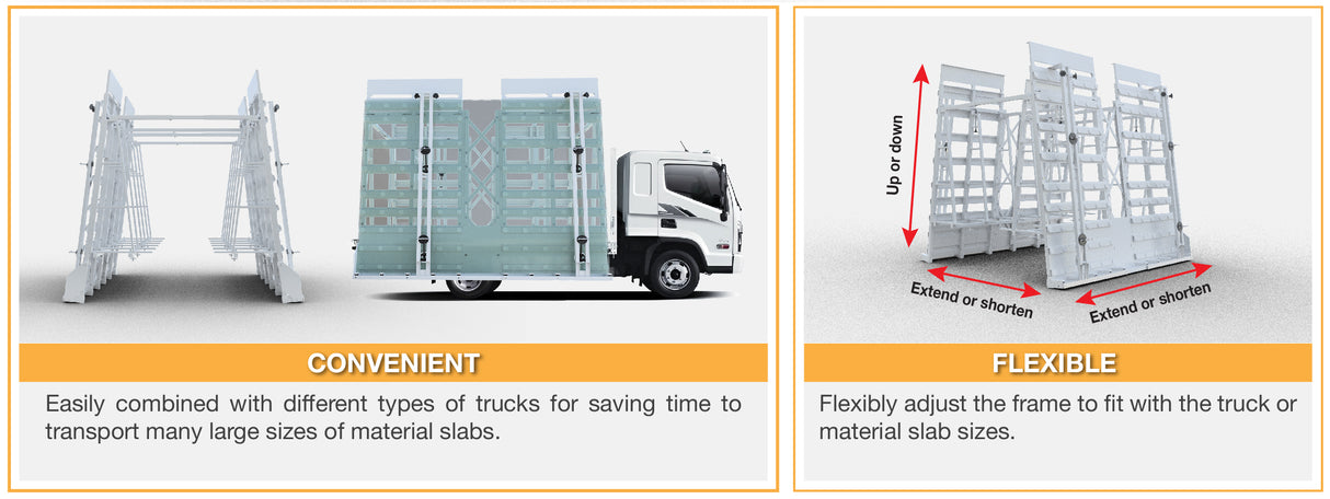 ABACO MULTI ADJUSTABLE DROPSIDE TRUCK A-FRAME - AMDST9076 — application