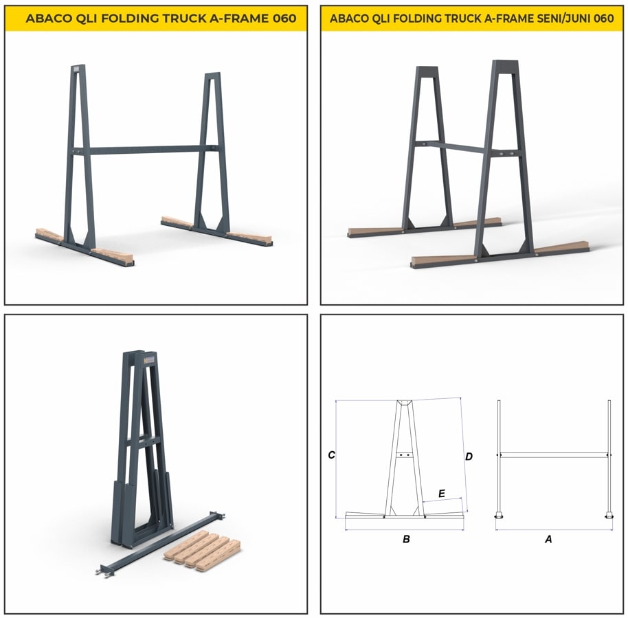 ABACO QLI FOLDING TRUCK A-FRAME 060 - AQFTA060; AQFTAS060; AQFTAJ060 — feature