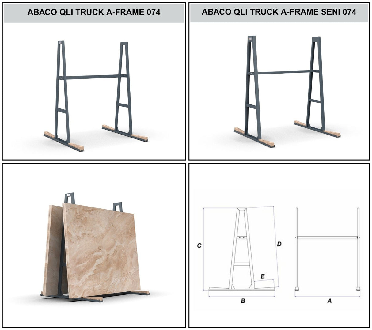 ABACO QLI TRUCK A-FRAME - AQTA074; AQTAS074 — feature