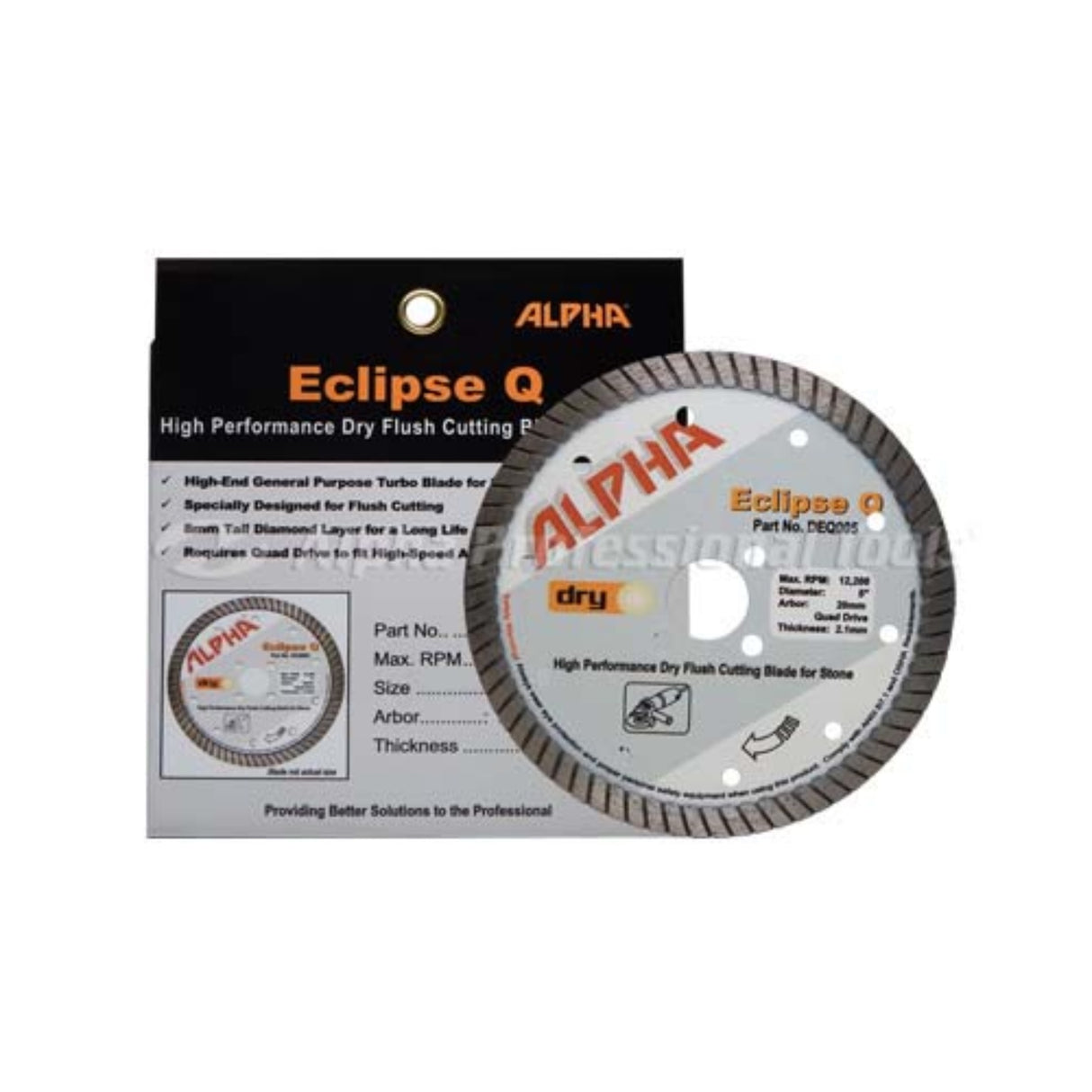 Alpha Eclipse Q High Performance Dry Flush Cutting Blade