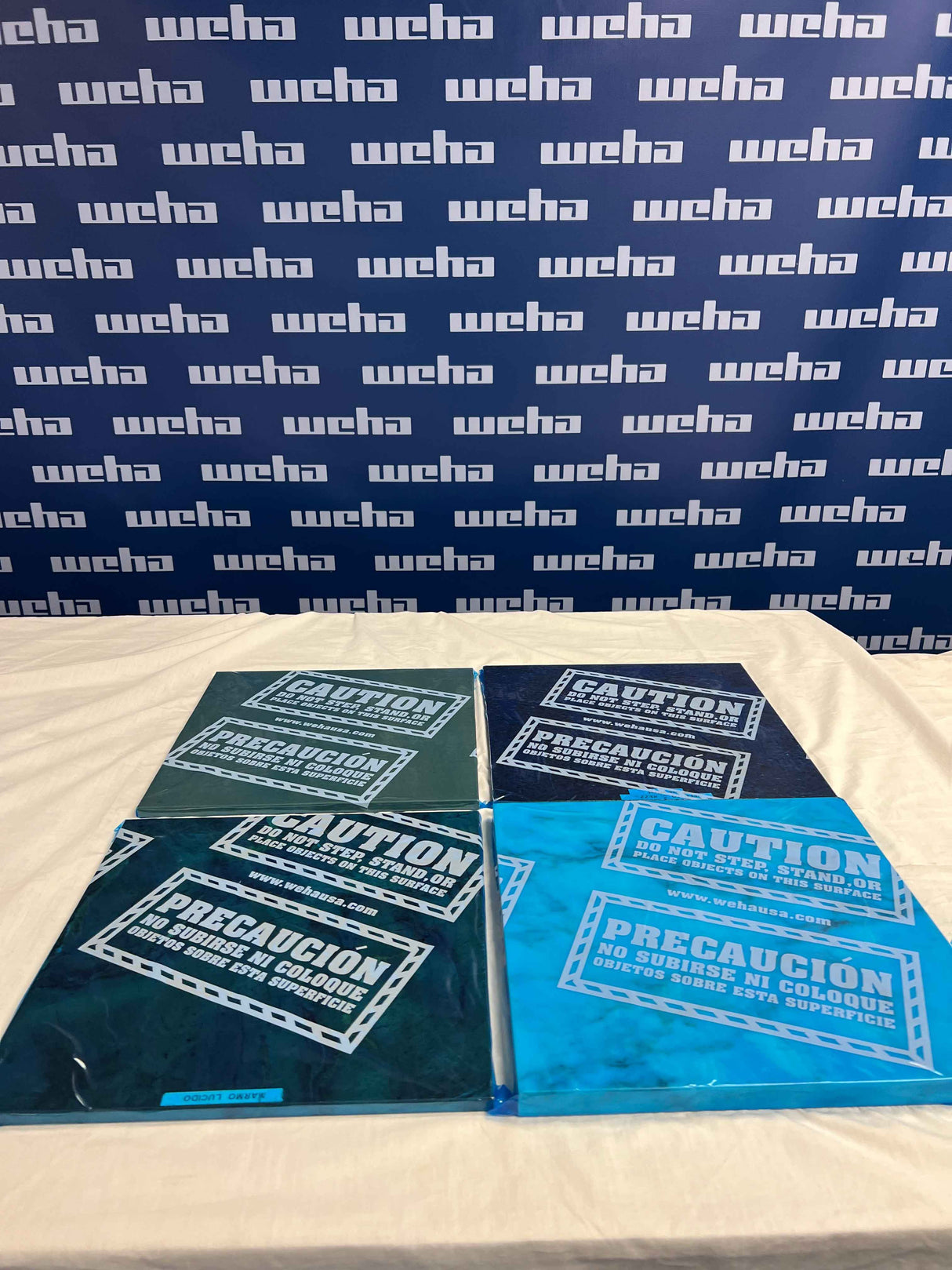 Weha Caution Marked/pack countertop protective film