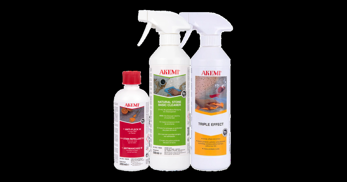 Akemi Small Care Set - Stone Cleaning and Maintenance Starter Kit