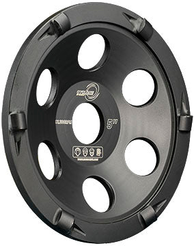 Cyclone PCD Wheel Metal Backed 5" x 6N