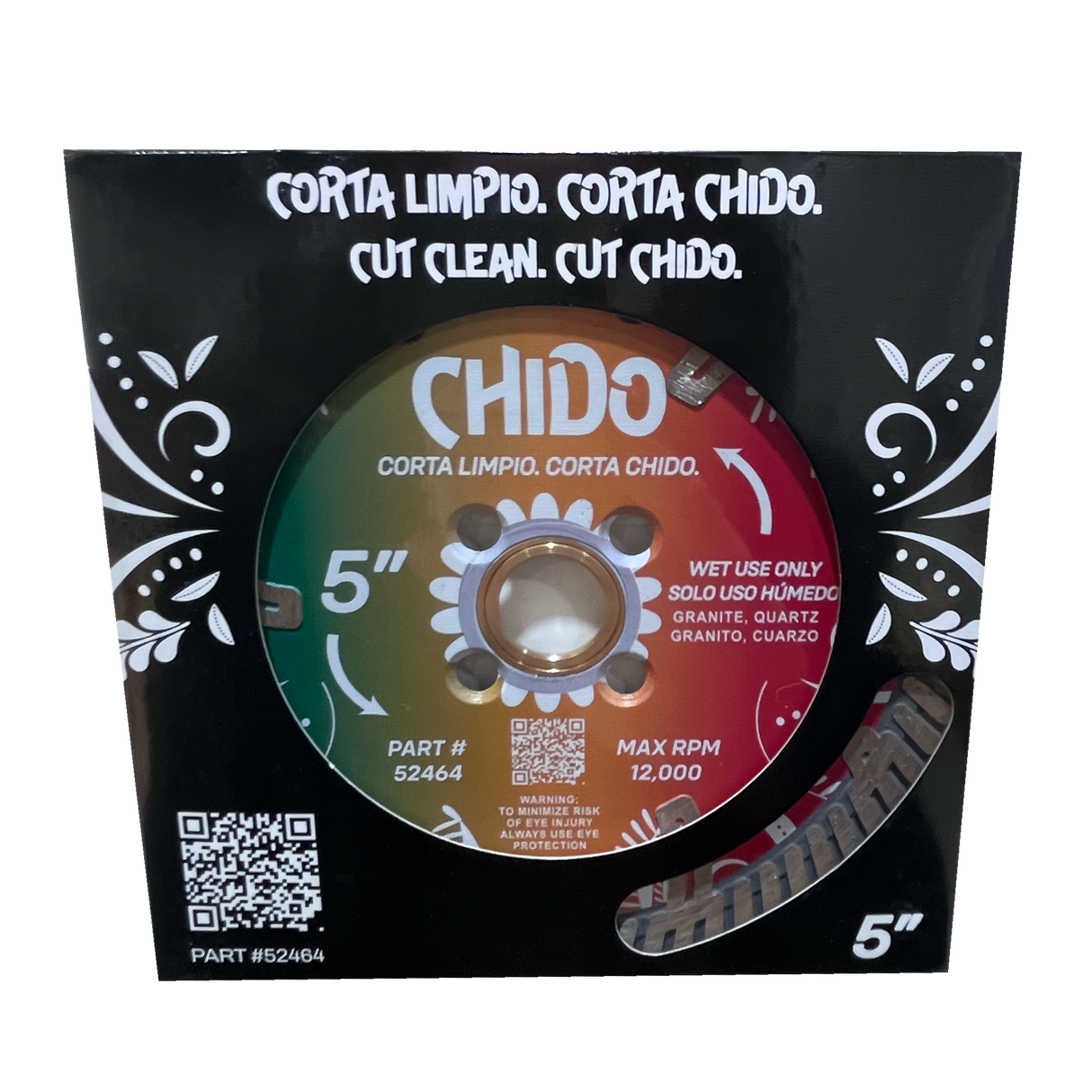 Tenax Chido Drop Segment Turbo Blade 5"-6" for Granite & Marble - Wet Use