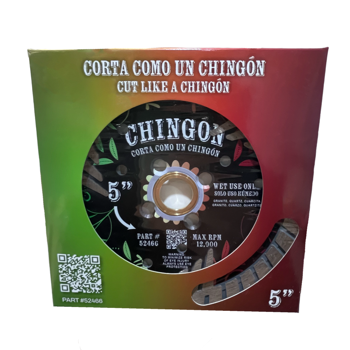 Tenax Chingon Premium Side Diamond Turbo Blade 5"-6" for Granite & Marble - Wet Use