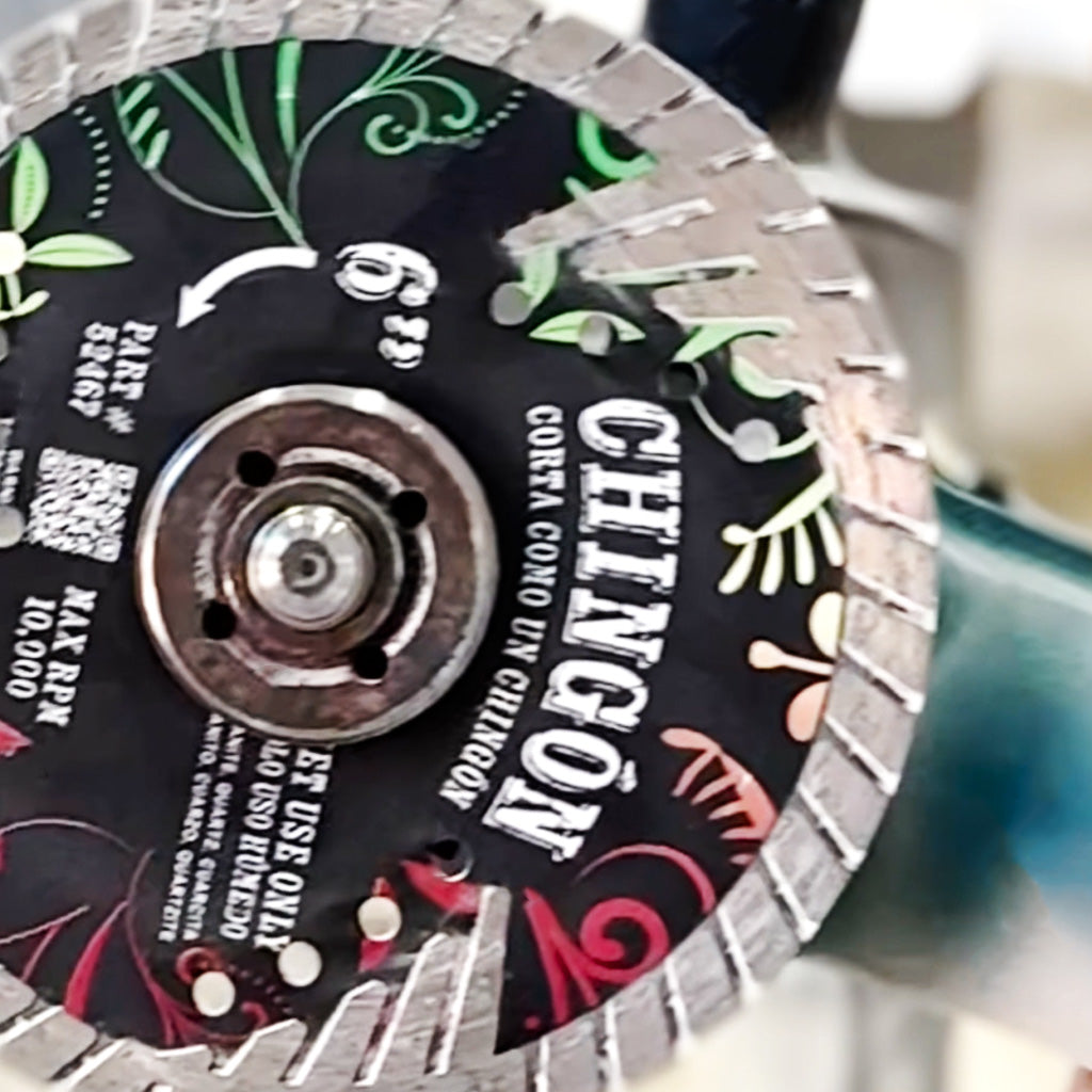 Tenax Chingon Premium Side Diamond Turbo Blade 5"-6" for Granite & Marble - Wet Use