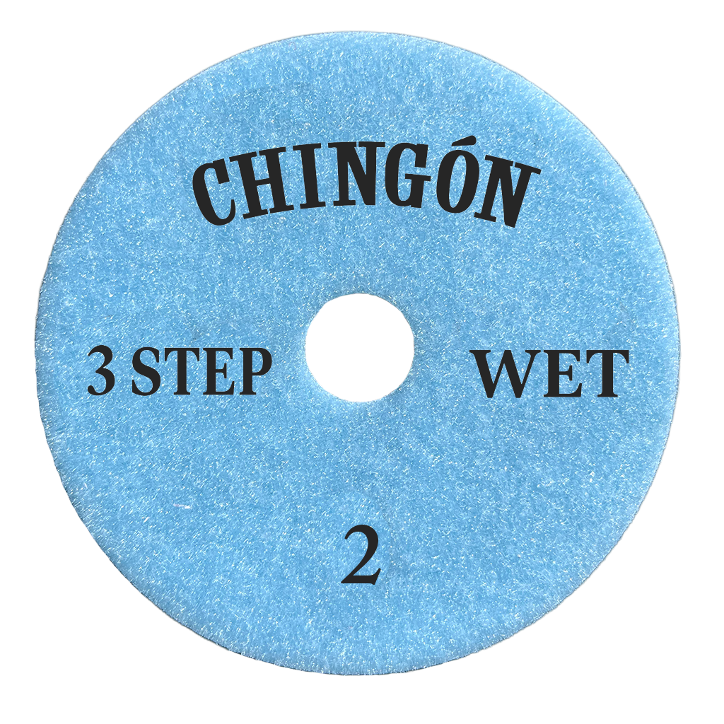 Tenax Chingon 4 Inch Premium 3 Step Polishing Pad for Granite and Quartz