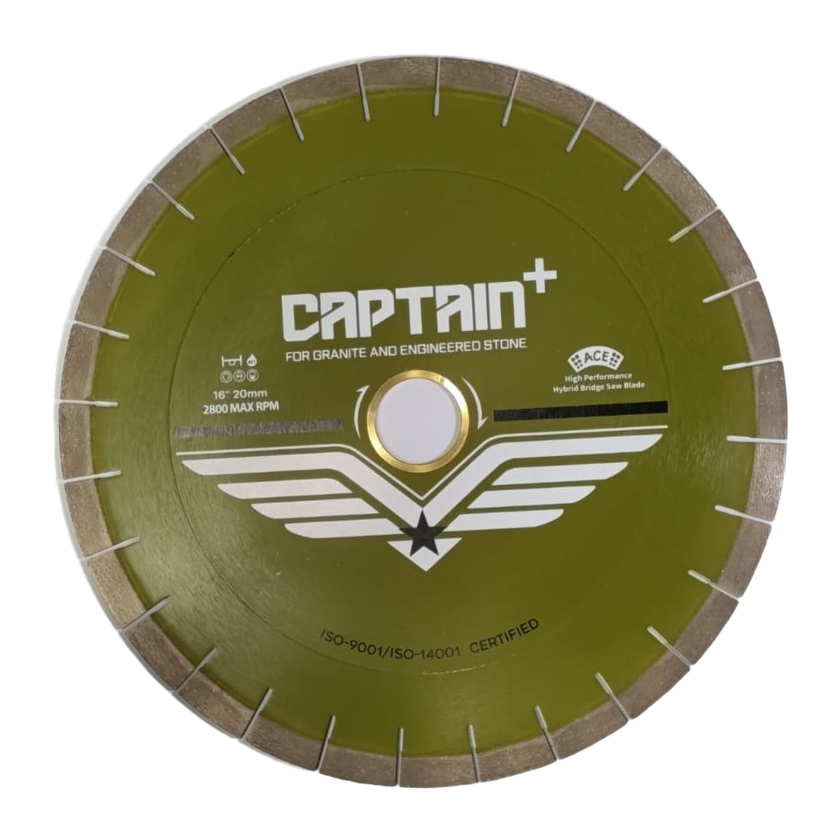 Captain Plus 16” x .125 x 20MM - Bridge Saw Blade - image 1