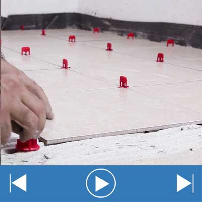 EZ Click Leveling Cap-50pcs Next-Generation Screw-based Tile Leveling System