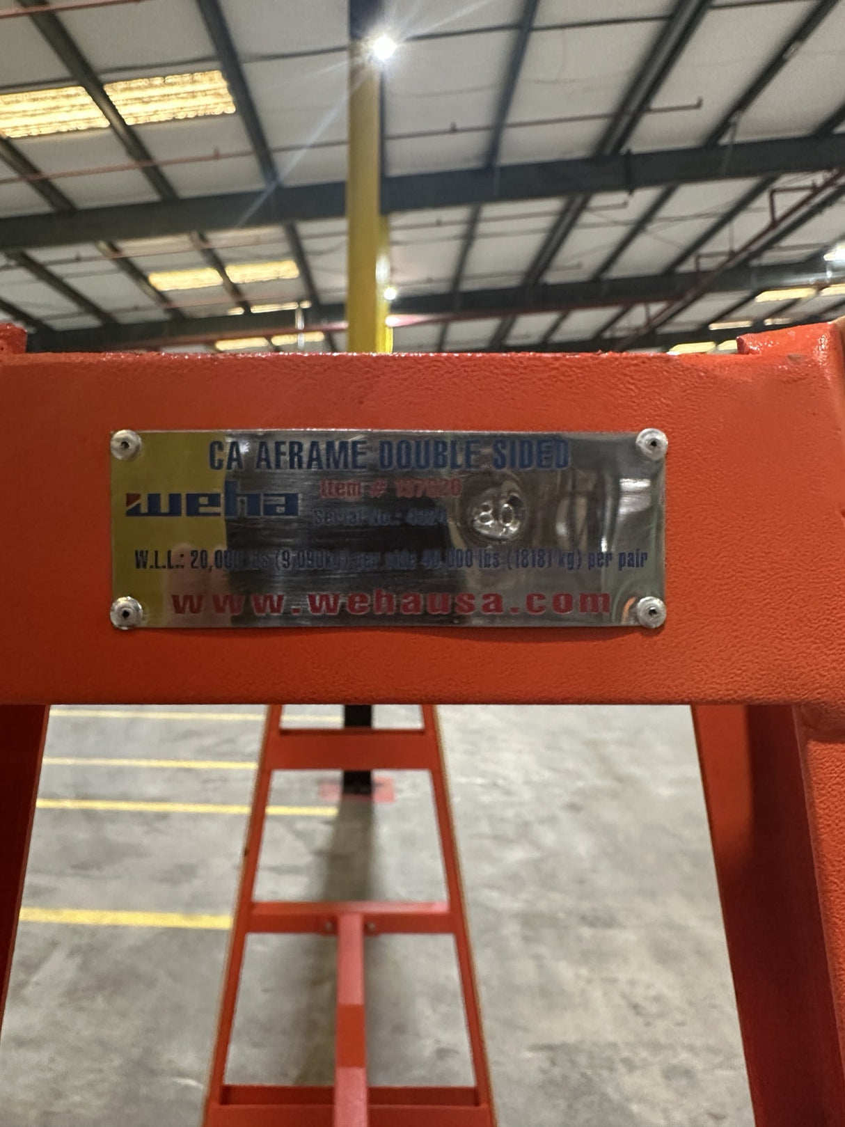 Weha A Frame Double Sided 20k for Stone Fabrication