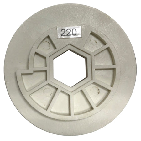 Tenax 5 Snail Lock Automated Edge Full Bullnose Polishing Wheel - dimensions