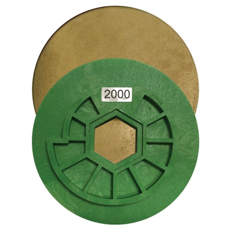 Tenax 5 Snail Lock Automated Edge Full Bullnose Polishing Wheel - additional view