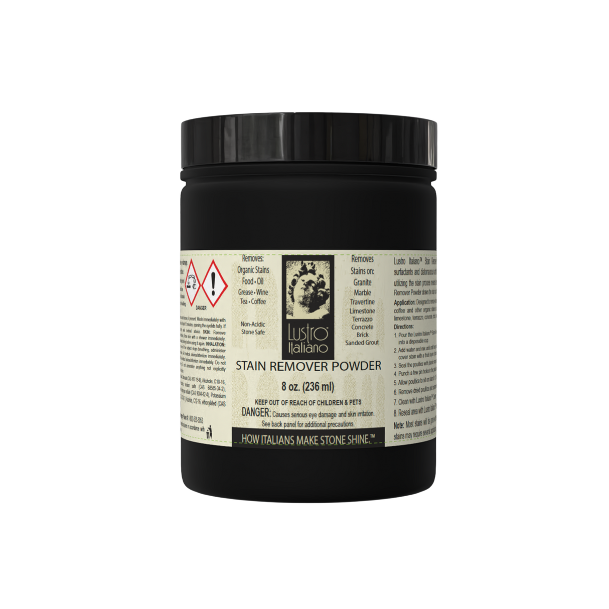 Lustro Italiano Stain Remover Poultice Powder