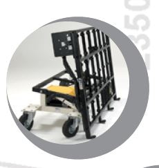 Achilli SC500 LC Tilting Slab Transport Cart. 77 x 48 Table. 1102 lb Weight Capacity - additional view