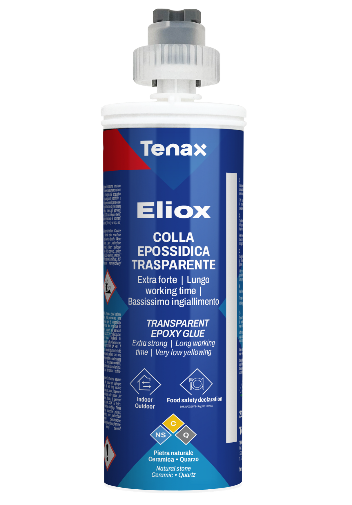 Tenax Eliox Extra Clear Epoxy Mastic Cartridge — 210 ml
