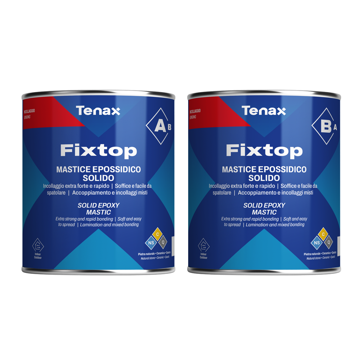 Tenax Fixtop Fixdeck A+B Slow Curing Tile and Stone Epoxy