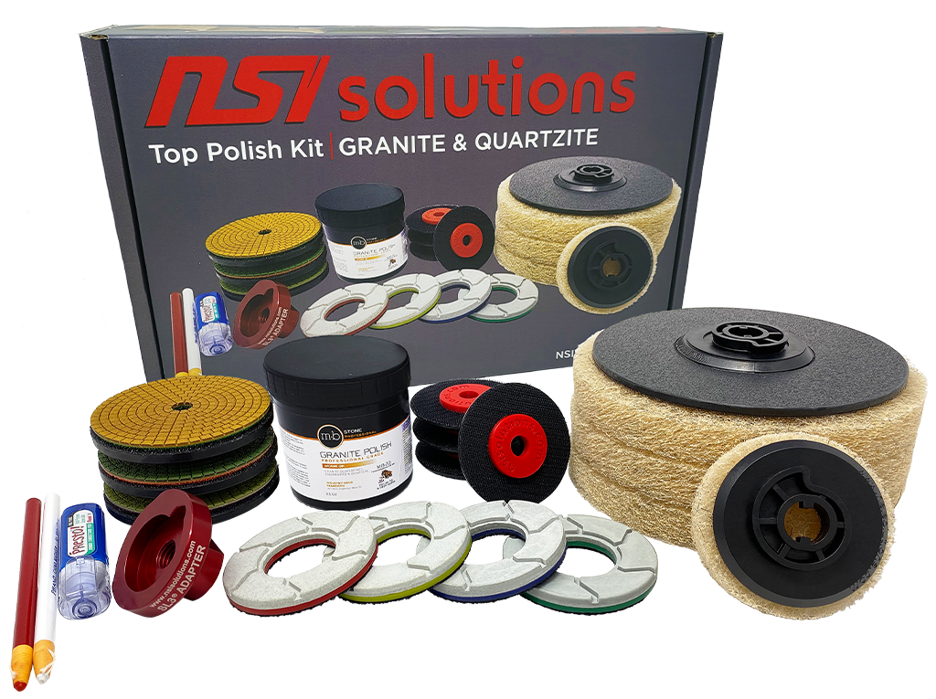 NSI Solutions Top Polish Kit - Granite & Quartzite - Dynamic Stone Tools