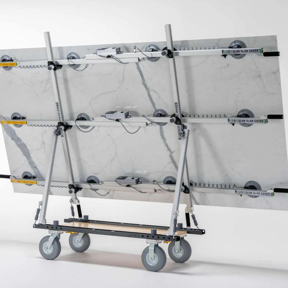 Omni Cubed S3 Frame Cart AT 750 lb All-Terrain Thin Material Cart - in use