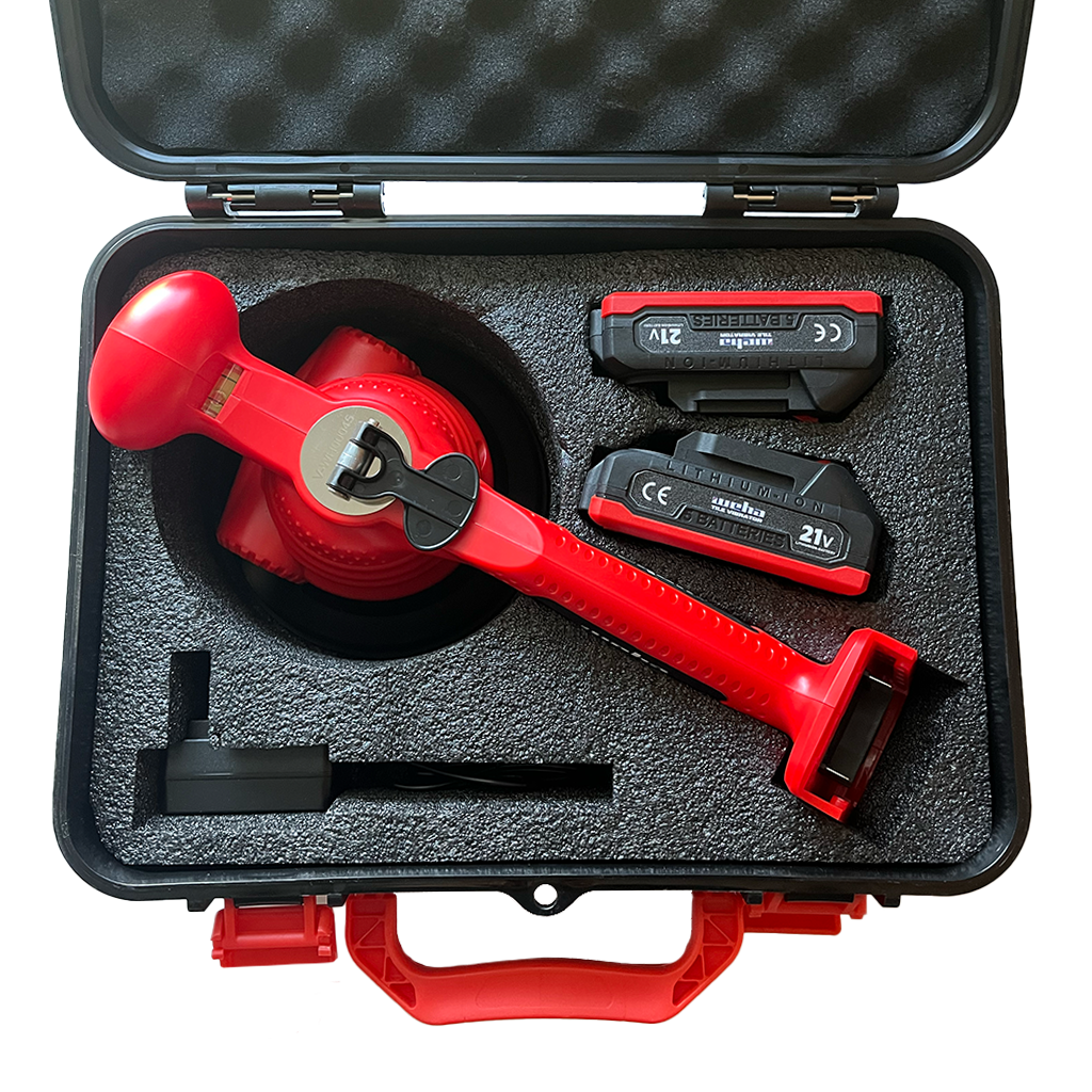 Tenax TuffQuake V12 6" Tile Vibrator — 12,000+ RPM with Dual Battery System