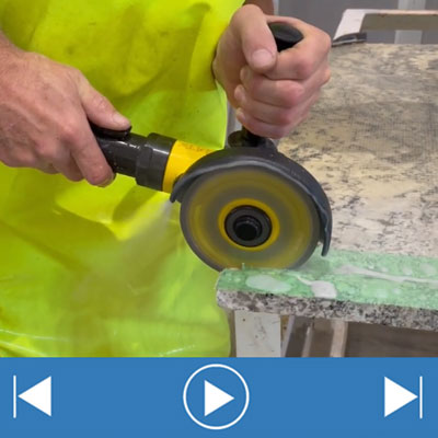 PWC-658 Pneumatic Wet Cutter 6" 5/8 The Ultimate Work Horse for Stone Fabricators