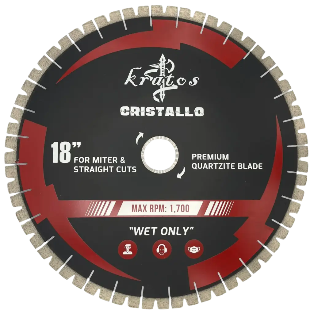 Kratos Cristallo Premium Quartzite Blade (50/60 Grit) - close-up detail