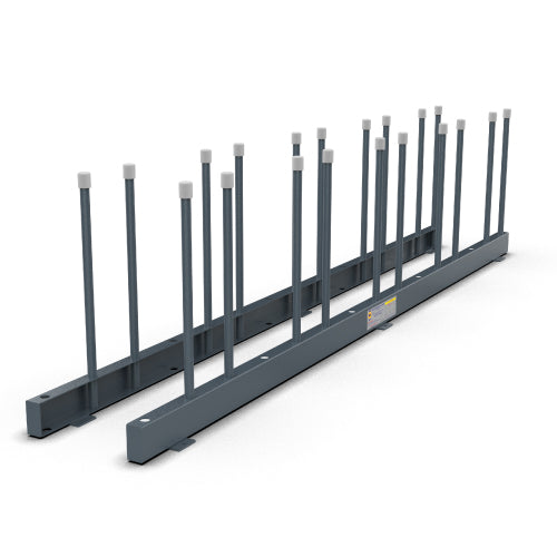 Abaco Pole For Remnant Slab Rack — Shown installed on Abaco Remnant Slab Rack RES27