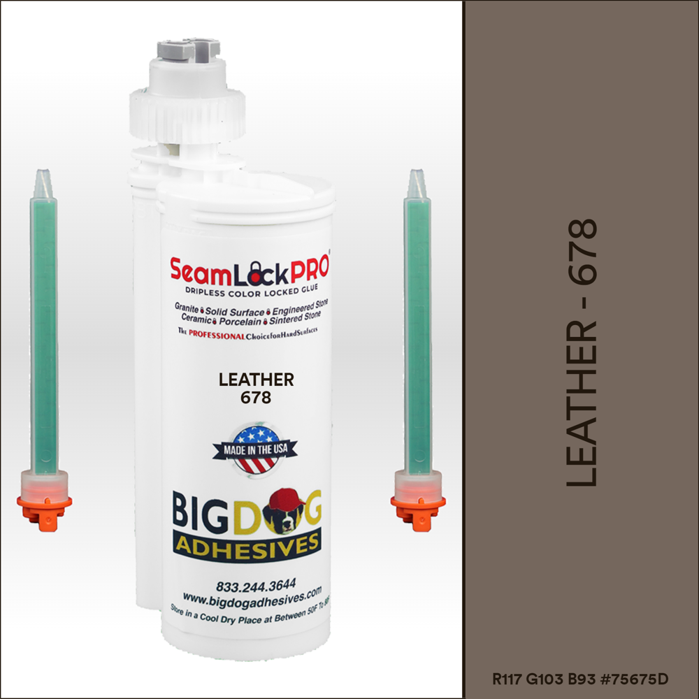 SeamLock PRO Leather Stone Color Adhesive Cartridge Dripless SL9678