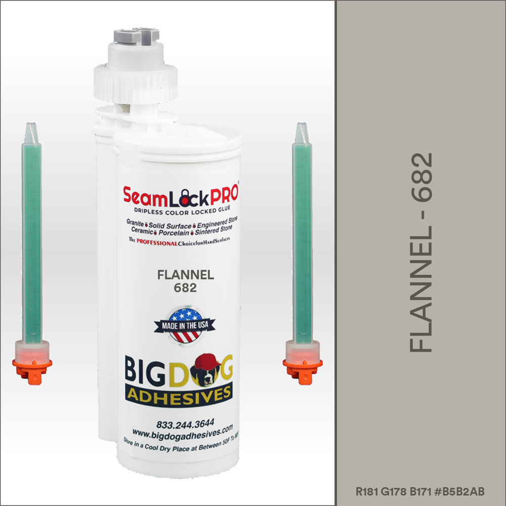 SeamLock PRO Flannel Stone Color Adhesive Cartridge Dripless SL9682