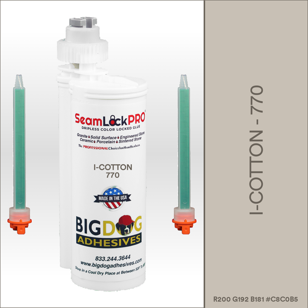 SeamLock PRO i-Cotton Stone Color Adhesive Cartridge Dripless SL9770