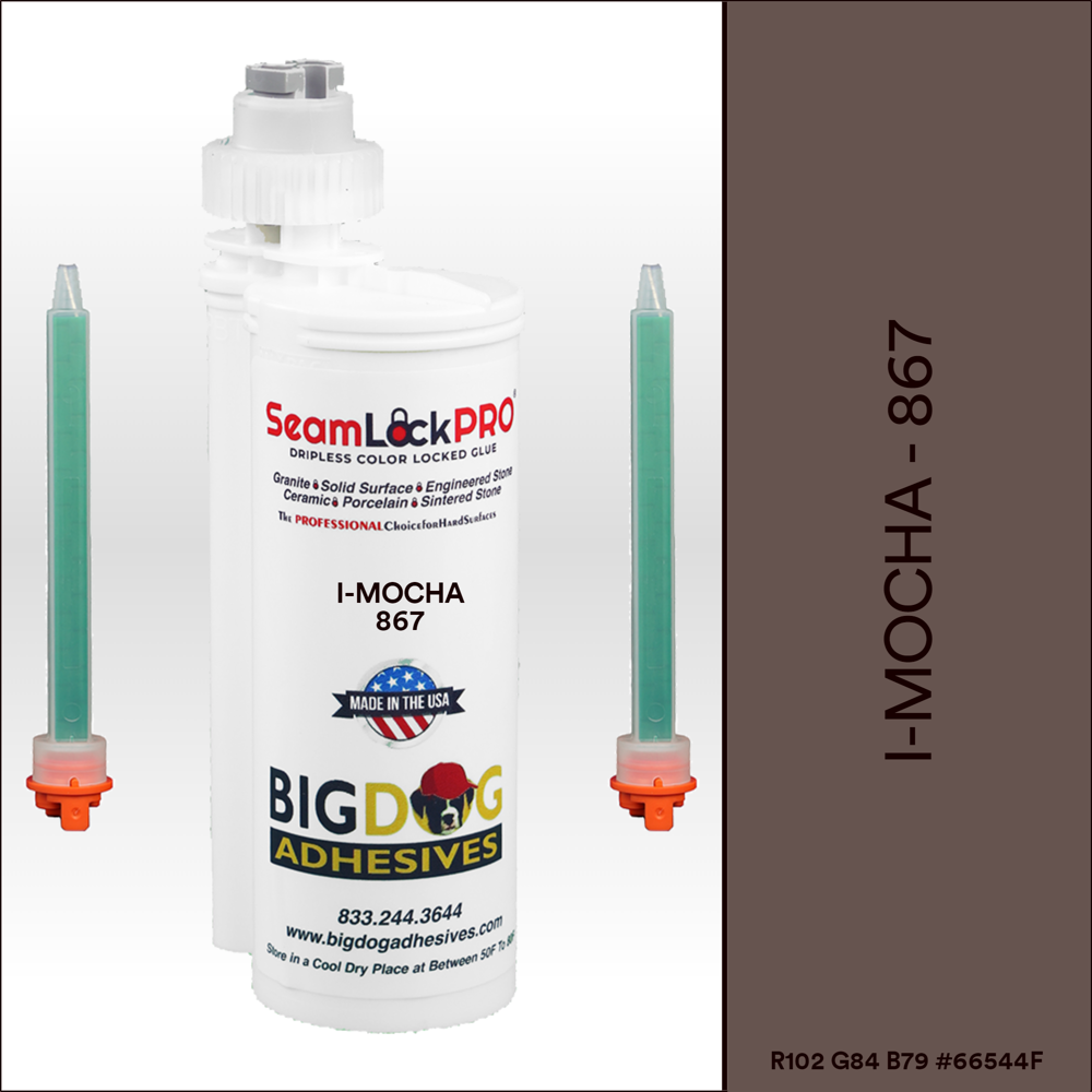 SeamLock PRO i-Mocha Stone Color Adhesive Cartridge Dripless SL9867