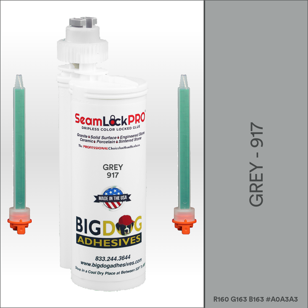 SeamLock PRO Grey Stone Color Adhesive Cartridge Dripless SL9917