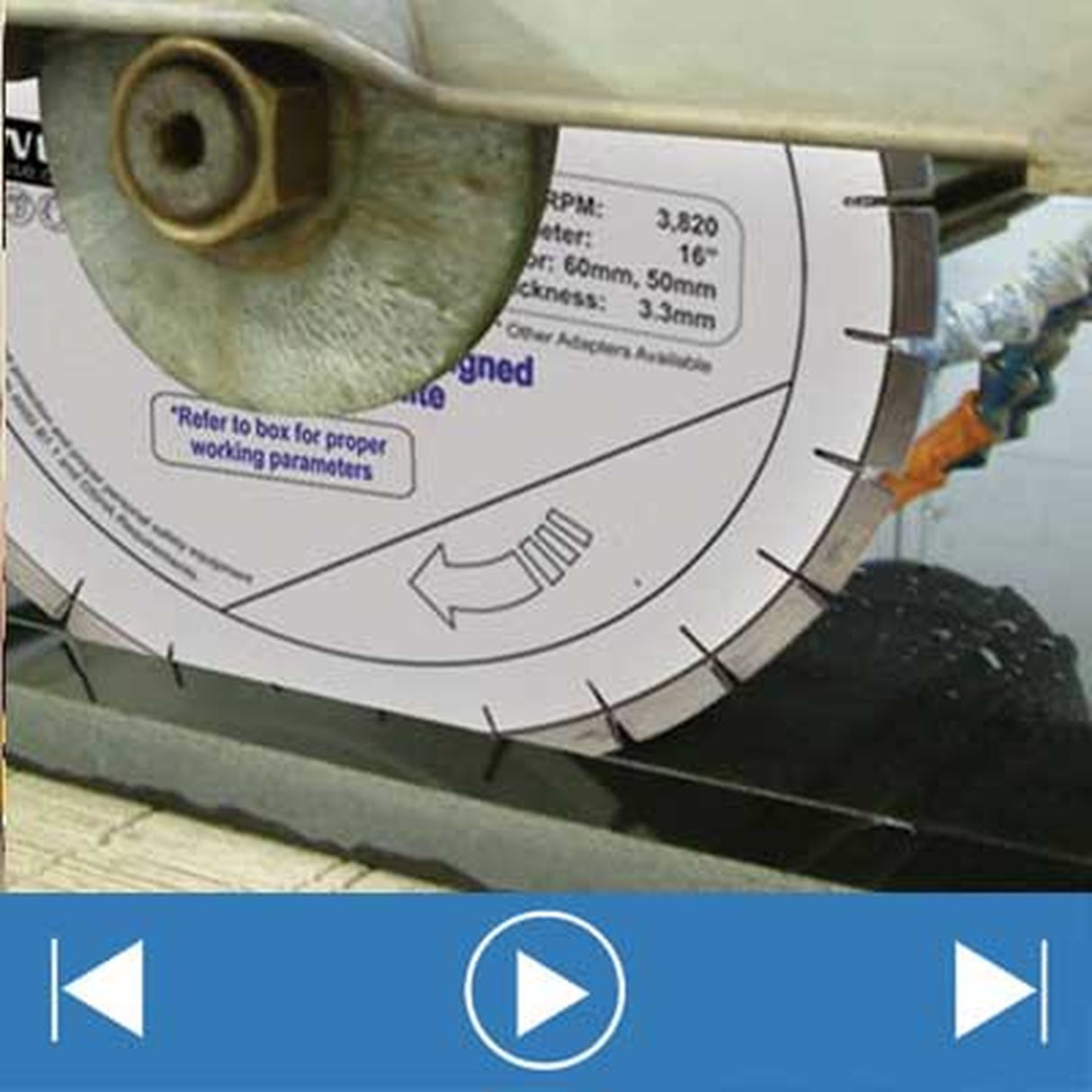 Alpha Silencer III Granite Bridge Saw Blade