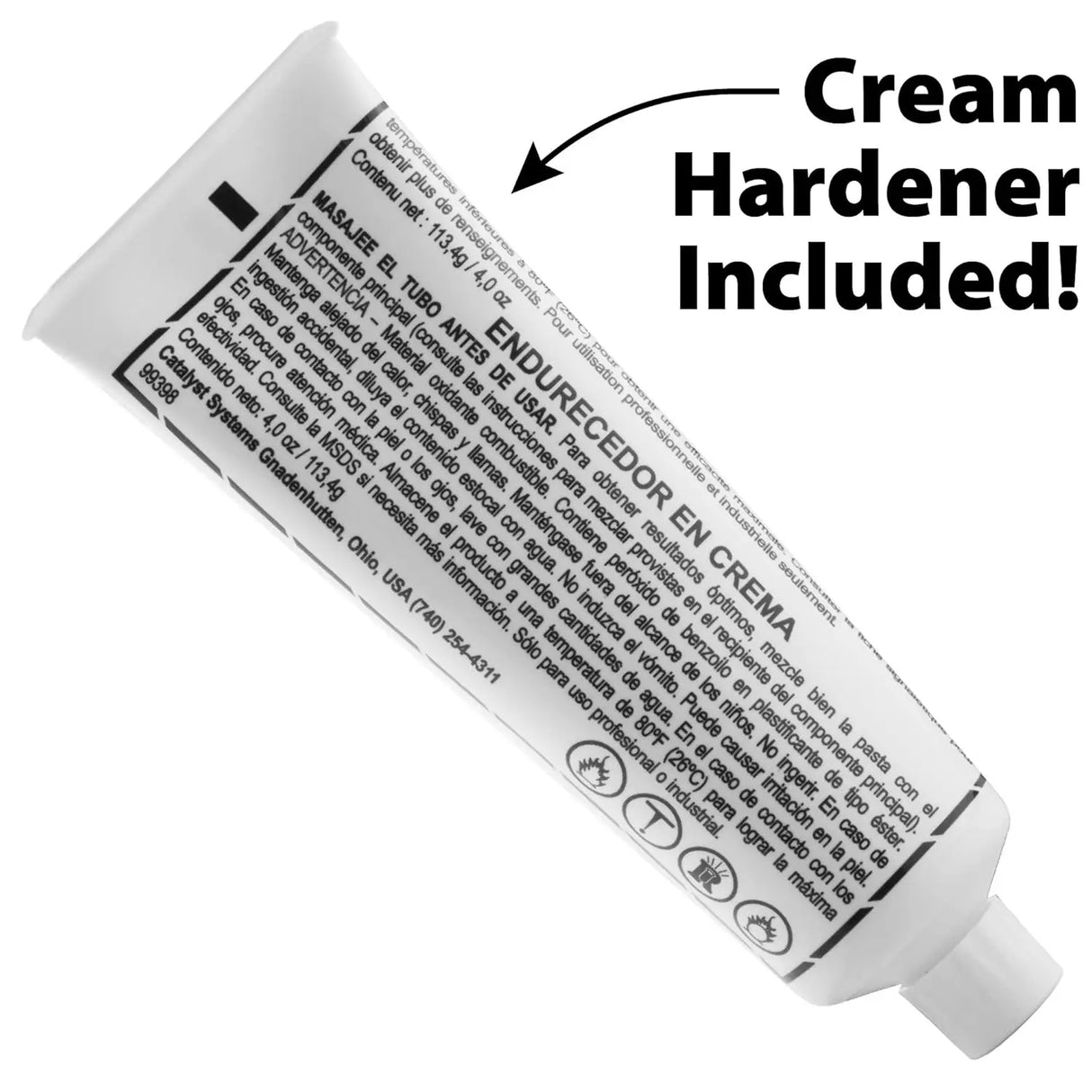 Superior Polyester White Knife Grade Adhesives - side view