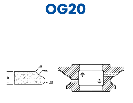 OG20(20mm Roman Ogee - Line 60 (Bore 35))