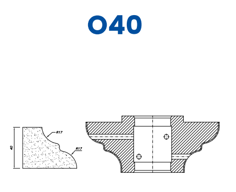 O40(40mm Cove Dupont - Line 60 (Bore 35))