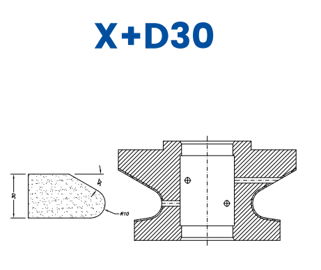 X+D30(30mm Knoll - Line 60 (Bore 35))