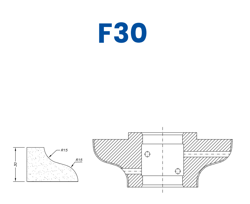 F30 (30mm Ogee - Line 60 (Bore 35) - Line 60 (Bore 35))