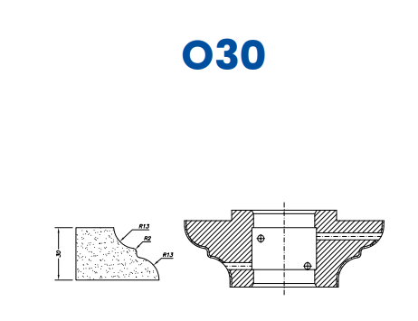 O30(30mm Cove Dupont - Line 60 (Bore 35))