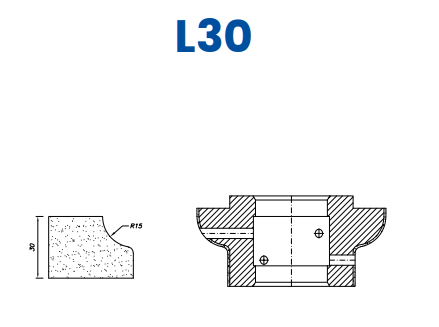 L30(30mm Cove (r15) - Line 60 (Bore 35))