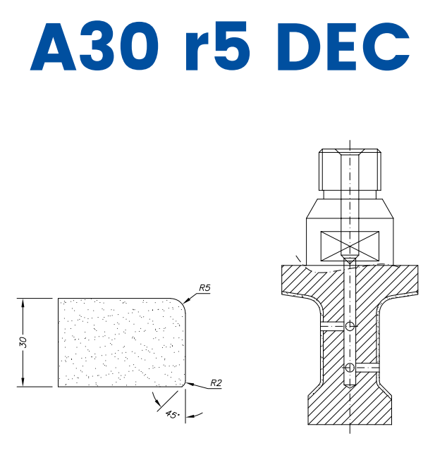 A30 r5 DEC(30mm r5 Eased Edge DEC)